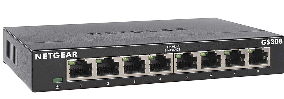 Netgear GS308 Gigabit Ethernet Switch 8 Ports für 17,90€ (statt 22€)