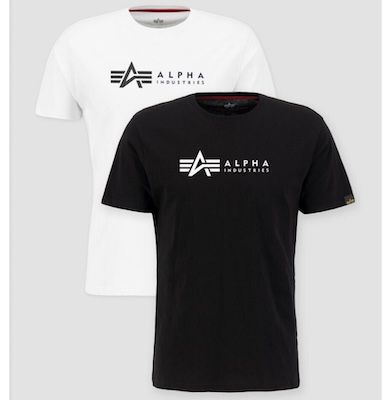 👕 2er Pack Alpha Industries Herren T-Shirts für 25€ (statt 36€)