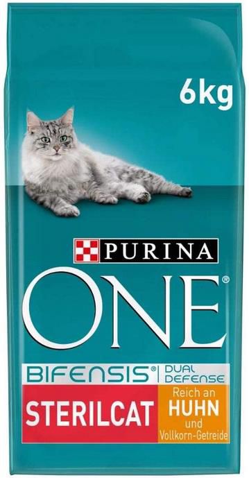 6Kg Purina One Bifensis Sterilcat Katzentrockenfutter mit Huhn ab 16,79€ (statt 24€)   Prime Sparabo