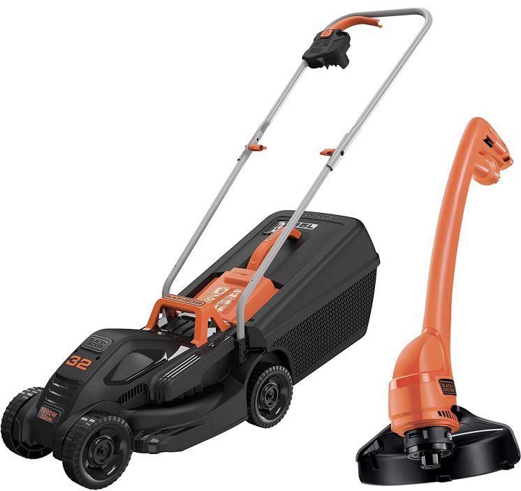 Black+Decker Elektrorasenmäher mit 32cm Schnittbreite inkl. 200W Rasentrimmer für 85,20€ (statt 97€)