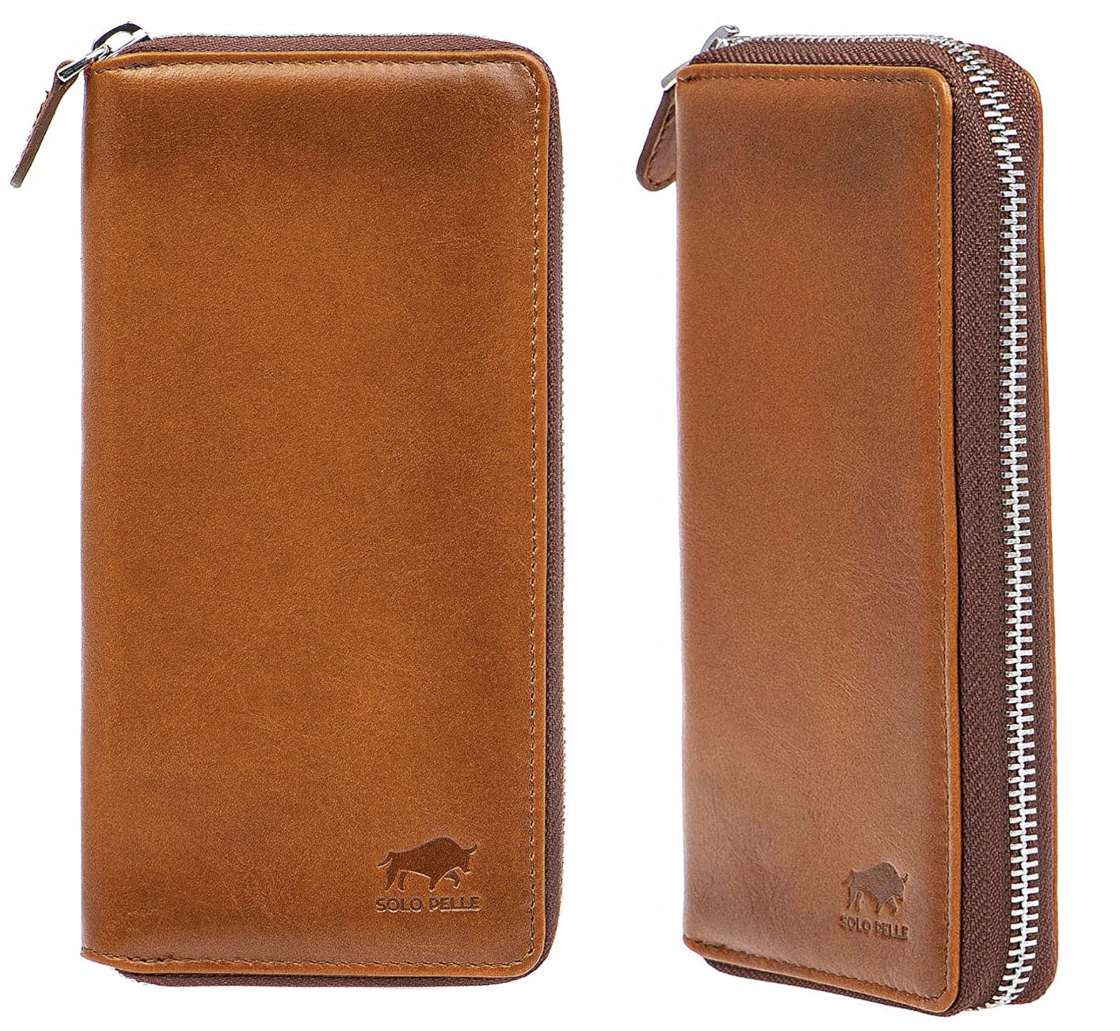 Solo Pelle Leder Universal iPhone 12/13 Wallet (Geldbörse & Hülle) für 34,95€ (statt 80€)