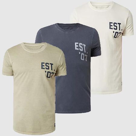 Tom Tailor Denim Herren Baumwoll T Shirt in 3 Farben für je 7,64€ (statt 11€)