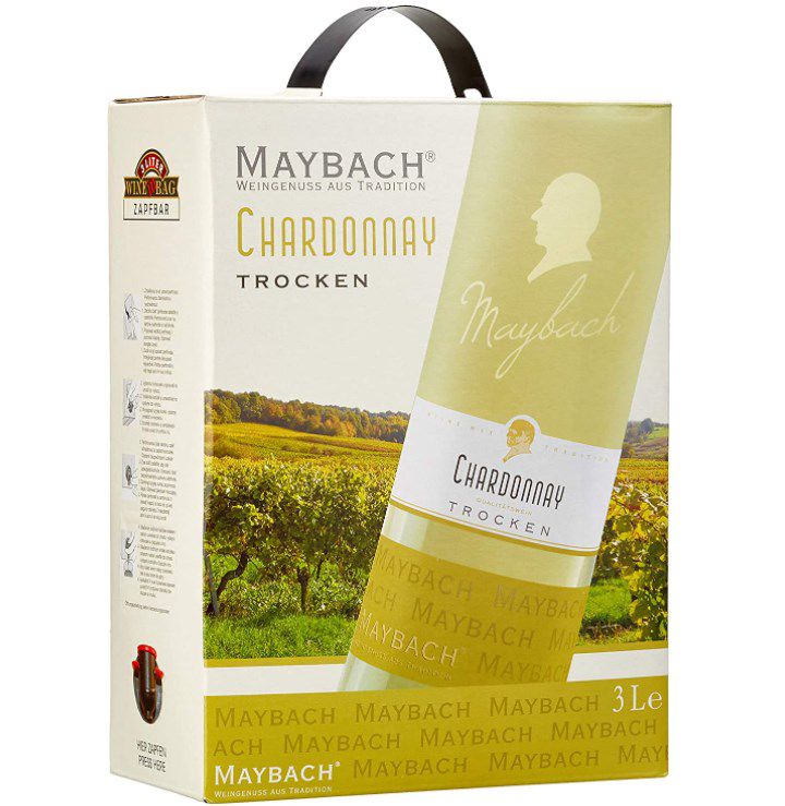 ab Maybach Bag-in-box Chardonnay (statt 8,24€ 14€) Trocken Liter 3