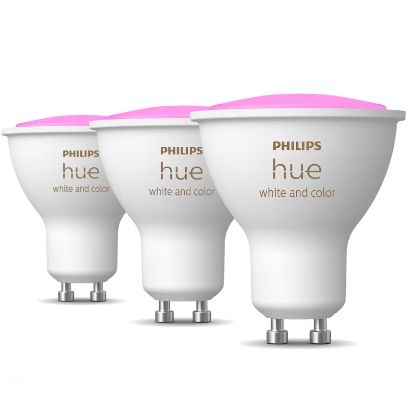 💡 3er Pack Philips Hue White & Color GU10 – mit BT & dimmbar für 105,99€ (statt 128€)