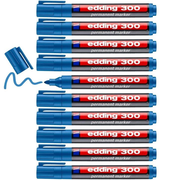 10er Pack edding 300 Permanentmarker 1,5 3 mm   wasserfest für 5,94€ (statt 10€)