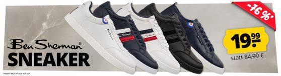 Ben Sherman Sneaker Sale ab 19,99€ + 5€ Gutschein ab 60€