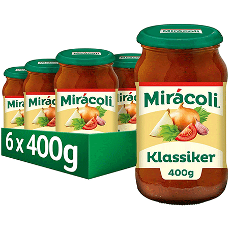 🍝 6er Pack Miracoli Pasta Sauce Klassiker je 400g ab 8,72€ (statt 15€)