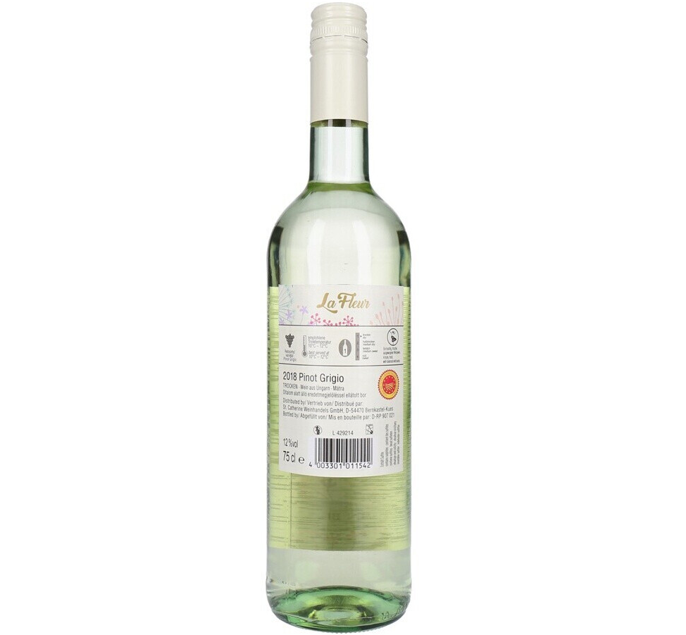 Weißwein (statt Sparabo ab trocken, - La Pinot Prime Grigio 750ml 3€) 1,79€ Fleur