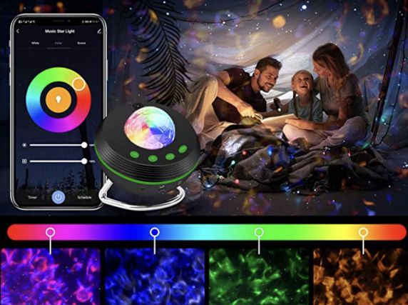 KOSPET LED Sternenhimmel mit 10 Farben & App Steuerung für 24,99€ (statt 50€)