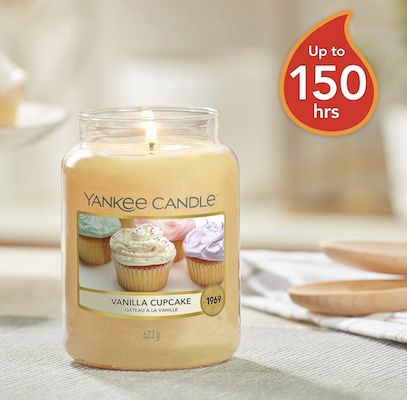 🧁 Yankee Candle Duftkerze (mittelgroß) Vanilla Cupcake für 18,99€ (statt 25€)