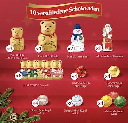 🧸🎄Lindt Schokolade Teddy Wimmelbild Adventskalender 2024 für 20,99€ (statt 31€)