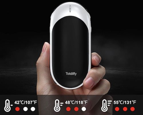 Totdiffy Handwärmer mit 10.000mAh bis 15 Stunden Laufzeit für 16,79€ (statt 24€)