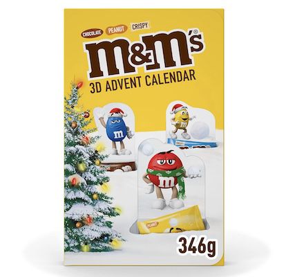 M&MS Adventskalender mit 346 g Inhalt für 11,99€ (statt 15€)