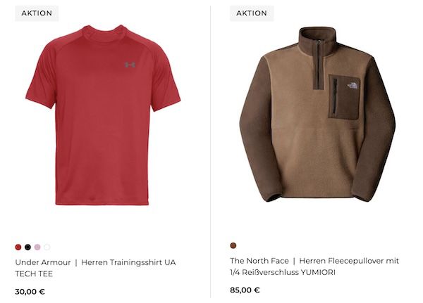 🥾 engelhorn mit  20% auf Sportkleidung   Nike, The North Face, Under Armour uvm.