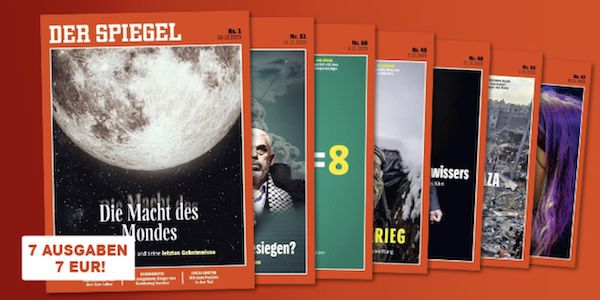 🗞️ Der Spiegel Miniabo (7 Ausgaben) für 7€ (statt 41€)