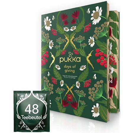 Pukka Bio Tee Buch Adventskalender mit 48 Bio Tees für 21,99€ (statt 32€)   Prime