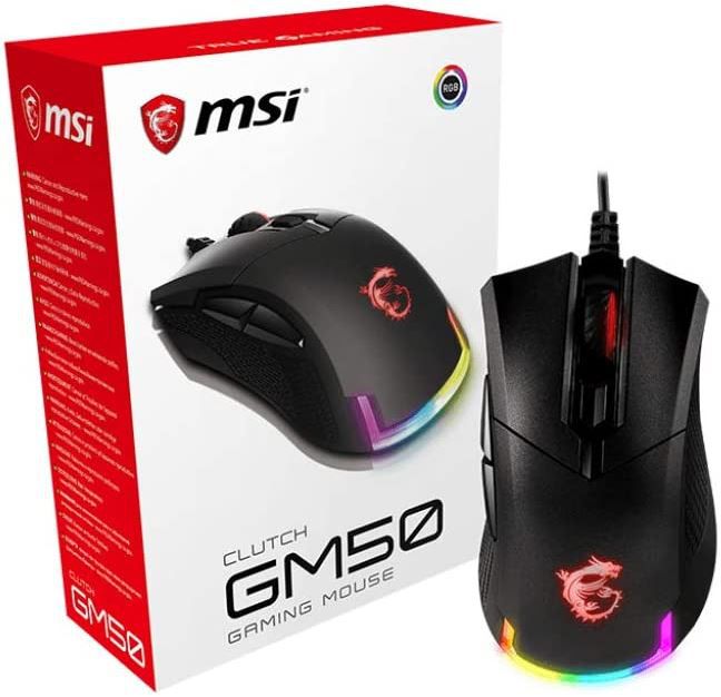 MSI Clutch GM50 Gaming Maus mit bis 7.200 DPI & RGB für 19,99€ (statt 49€)   Prime