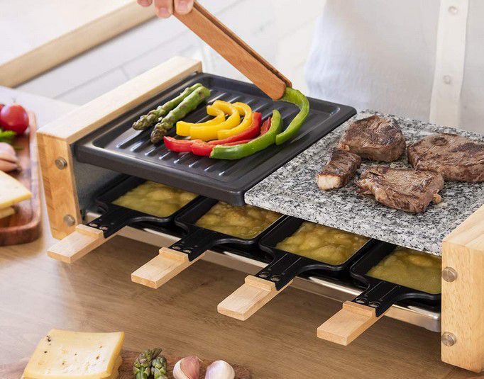 Cecotec 8200 Holz Raclette Käse & Grill für 42,90€ (statt 58€)