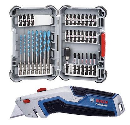 Bosch Professional 35 tlg. Schrauberbits Bit Set inkl. Universalmesser Set für 39,99€ (statt 50€)