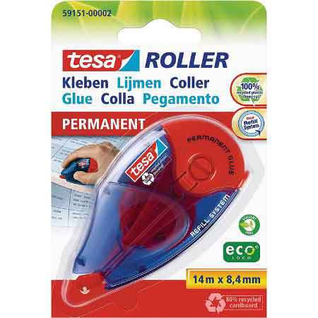 tesa ecoLogo Kleberoller, nachfüllbar, 14 m x 8,4 mm für 4,75€ (statt 8€)   Prime