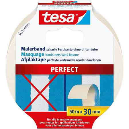 tesa Perfect Malerband, 50 m x 30 mm für 5,73€ (statt 9€)   Prime