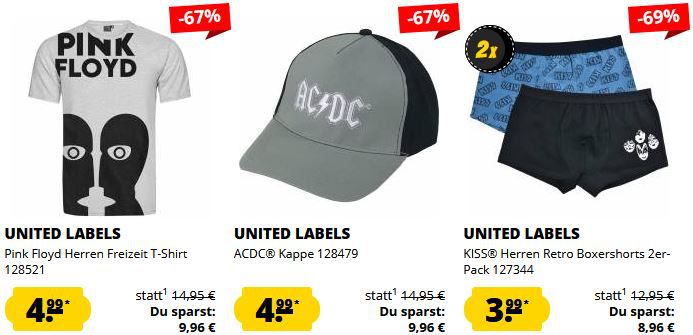 SportSpar: United Labels Merch X Mas Sale ab 3,99€ zzgl. Versand