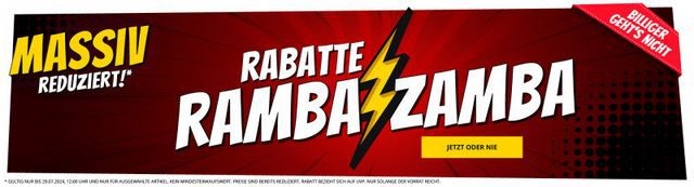 SportSpar RambaZamba Sale bis zu  90%   z.B. 3er Pack SportSpar Sparlinge ab 1,19€