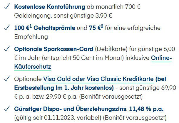 1822direkt kostenloses Girokonto + 100€ Prämie + 75€ KwK + 3,30% Zinsen