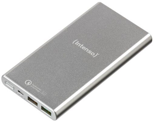 Intenso 7334531 Powerbank Q10000 mit 10000mAh in Silber für 17,99€ (statt 22€)   Prime