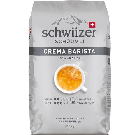 1kg Schwiizer Schüümli Crema Barista ganze Kaffeebohnen ab 11,51€ (statt 17€)