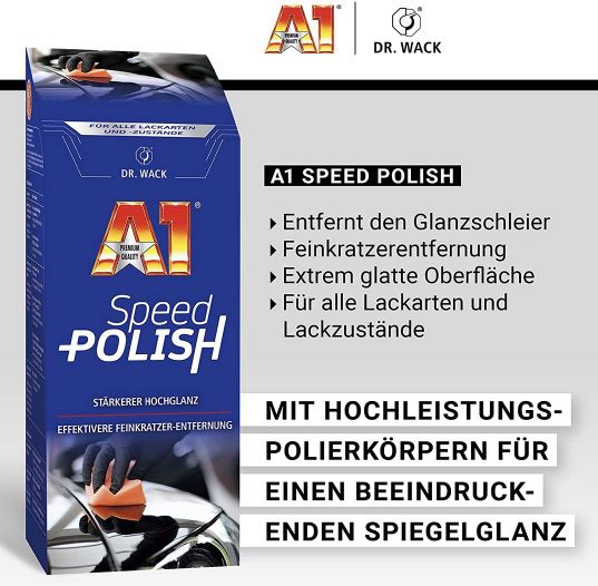 Dr. Wack – A1 Speed Polish Auto Politur mit Carnauba Wachs für 13,51€ (statt 18€)