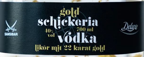 (statt mit 25€) für Goldstückchen, 40% Vodkalikör 19,94€ 0,7L, Sansibar Schickeria