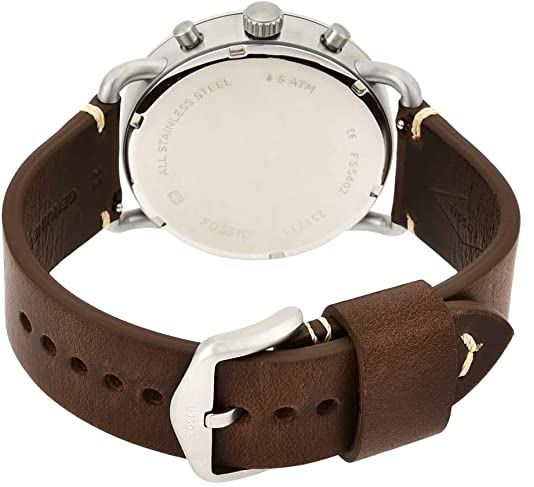 Fossil Analog Quarz Uhr mit Leder Armband für 53,04€ (statt 75€)