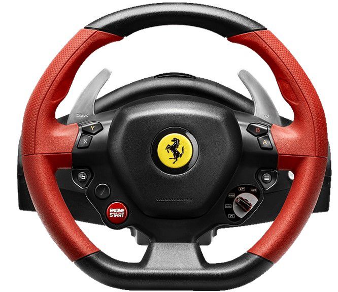 THRUSTMASTER Ferrari 458 Spider Lenkrad + Xbox Pedalset für 79,99€ (statt 89€)