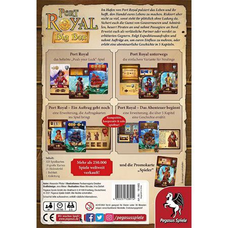 Pegasus Spiele   Port Royal Big Box für 17,60€ (statt 22€)   Prime