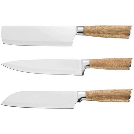 Griff 3-tlg. Messerset aus für mit Akazienholz, 30,94€ Ernesto (statt 45€)