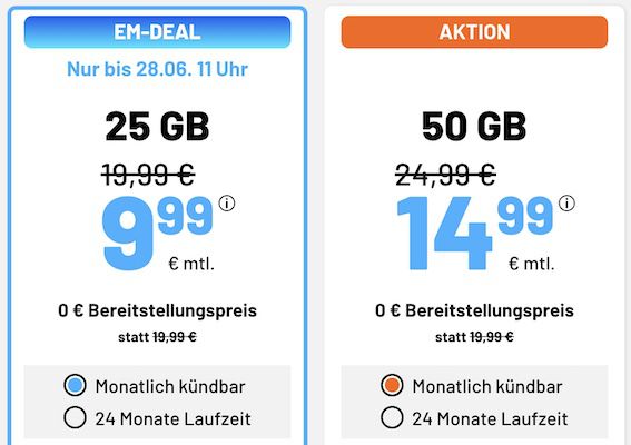 Sim.de Allnet Flat mit 50GB 5G für 14,99€ mtl. + keine Anschlussgebühr