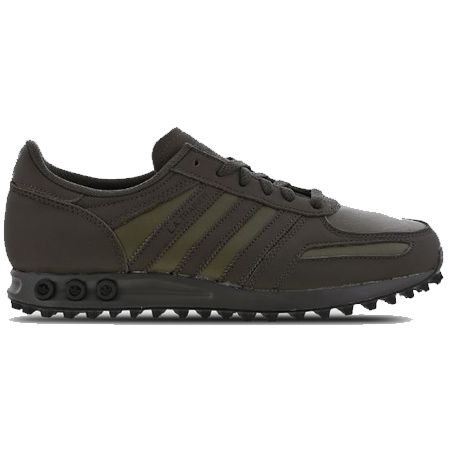 Adidas la trainer black leather best sale