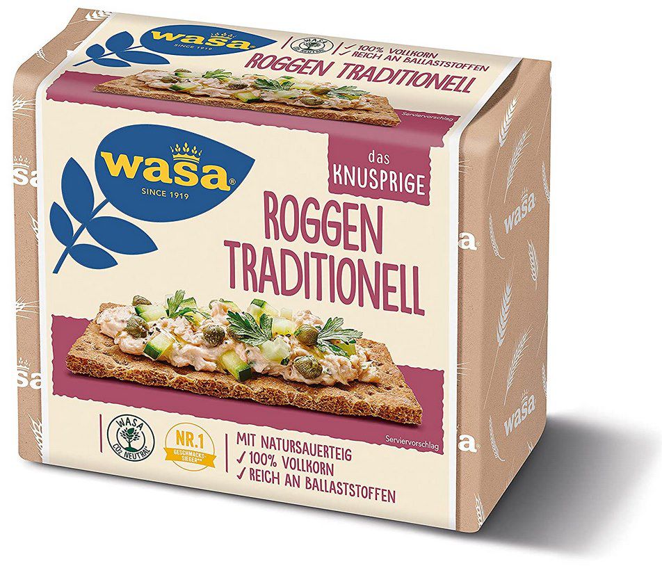 12x Wasa Knäckebrot Roggen Sauerteig (je 235g) für 12,29€ (statt 18€)