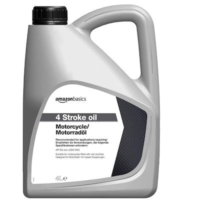 4L Amazon Basics 4-Takt-Motorrad- und Gartengeräteöl 10W-40 für 22,25€ (statt 32€)