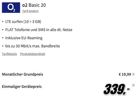 Honor Magic 5 Pro mit 512GB für 339€ + o2 Allnet 13GB LTE für 19,99€ mtl.