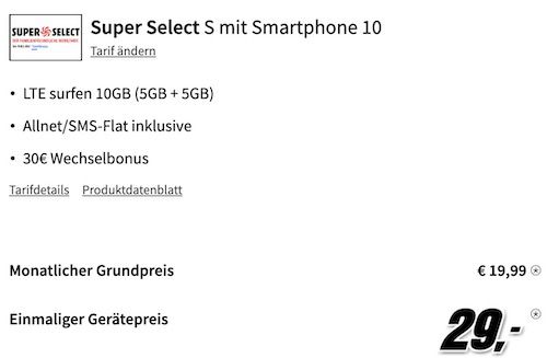 Motorola Edge 40 für 29€ + o2 Allnet mit 10GB LTE für 19,99€ mtl. + 30€ Bonus