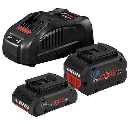 Bosch 18V System Akku Set (4.0Ah + 5.5Ah + Ladegerät) für 156,43€ (statt 203€)