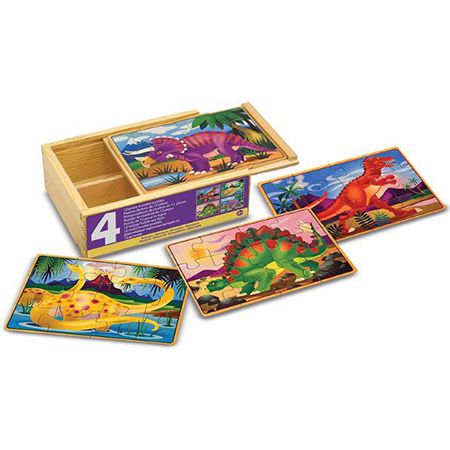 Melissa & Doug Holzpuzzle mit Dino Motiven für 7,63€ (statt 13€)