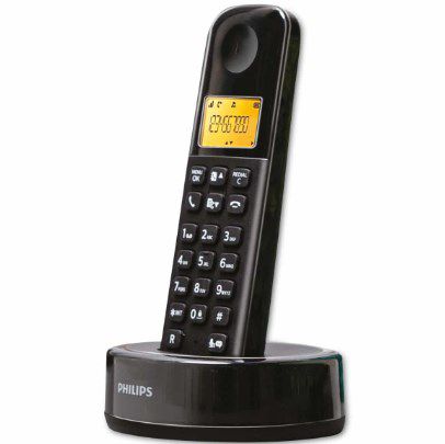 PHILIPS DECT Telefon D1651B in Schwarz für 29,99€ (statt 37€)