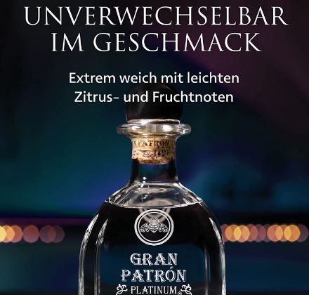 Gran Patron Platinum Ultra Premium Tequila, 40 Vol %, 0,7L für 122,80€ (statt 149€)