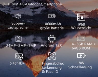 FOSSiBOT F101 Outdoor Handy mit 4GB/64GB für 79€ (statt 111€)