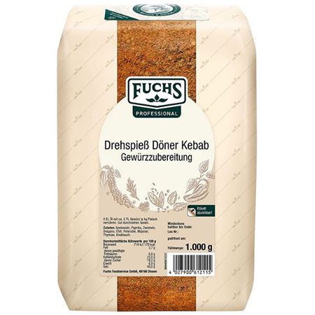 1Kg Fuchs Döner Kebab Drehspiess Gewürz ab 8€ (statt 12€)