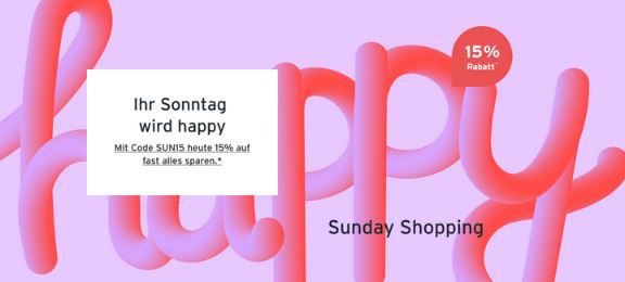 Tchibo Happy Sunday Shopping mit 15% auf fast Alles, auch Kaffee   Nur heute!