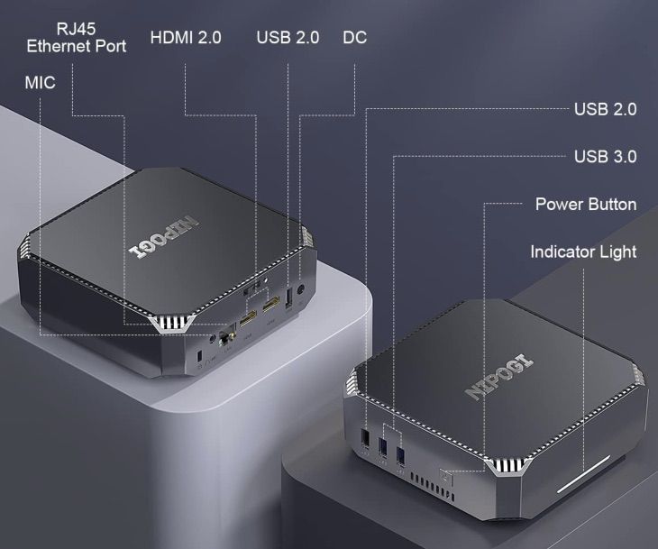 AK2 PLUS Mini PC mit Intel Alder Lake & 16/512GB für 179€ (statt 250€)